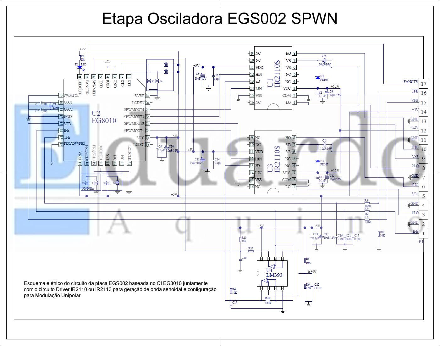 Esquema Elétrico Placa EGS002 - Eduardo Aquino