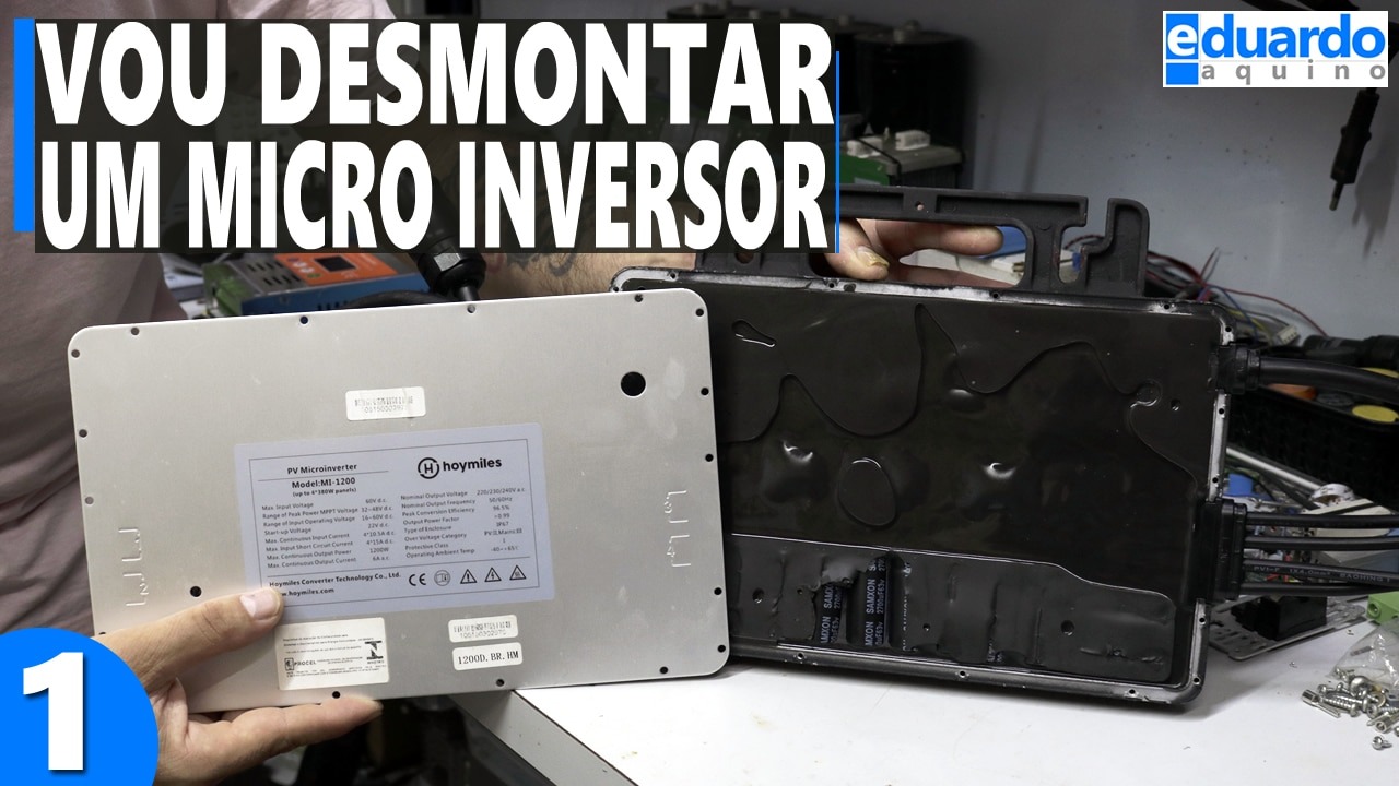 DESMONTANDO Microinversor Hoymiles MI-1200