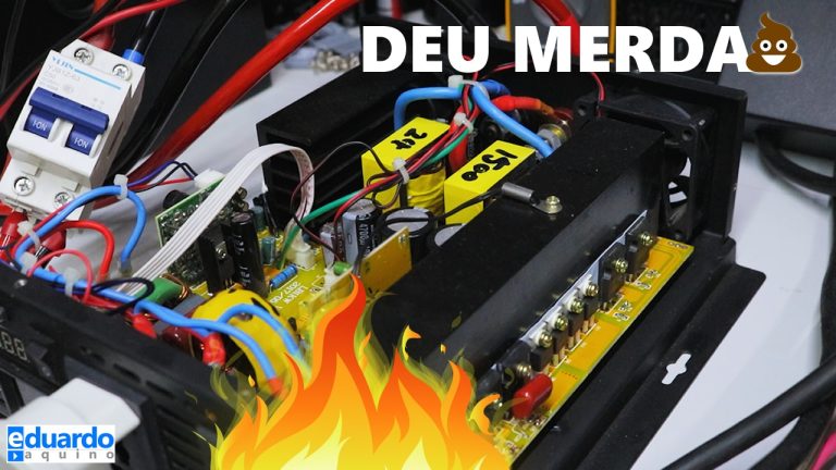 Acho que QUEIMEI o INVERSOR de 1500W no Testes - Deu Merda