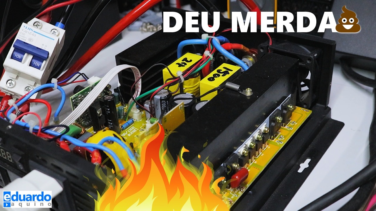 Acho que QUEIMEI o INVERSOR de 1500W no Testes - Deu Merda