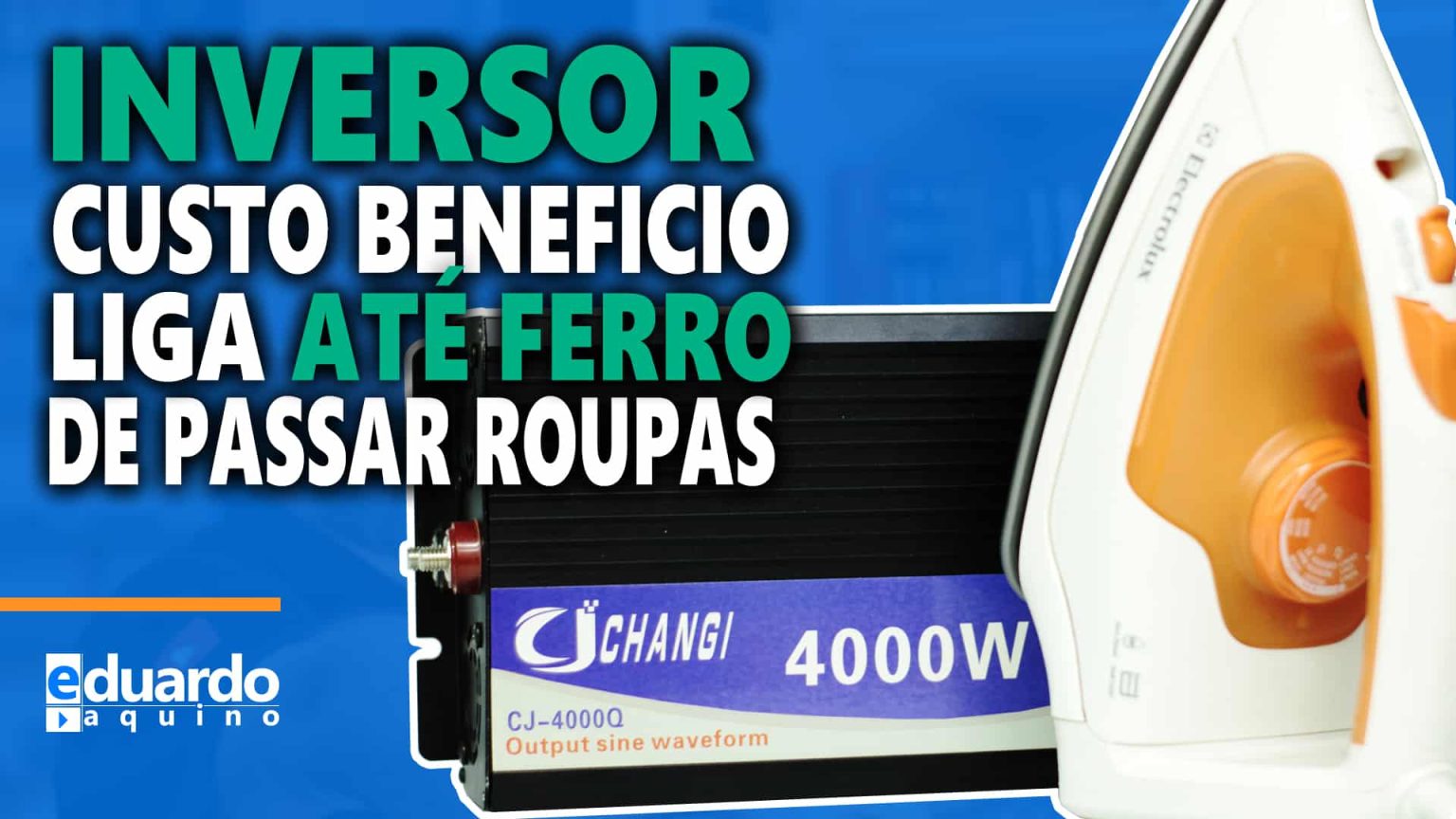 Inversor 4000W CHANGI Teste pesado, veja no que Deu