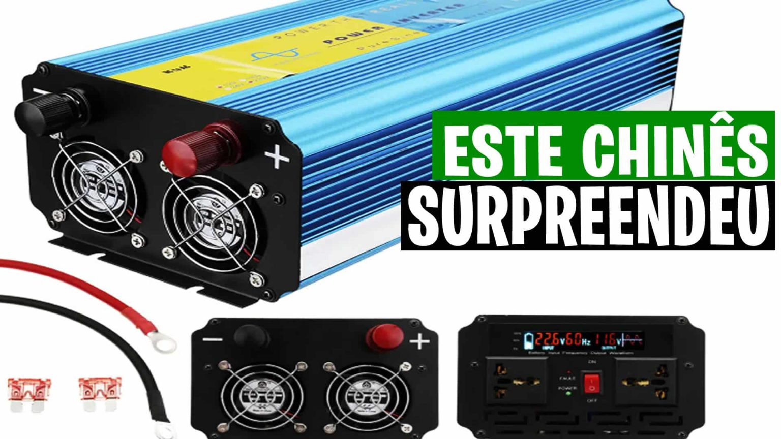 ESTE SIM, INVERSOR 1200W SE SAIU MUITO BEM