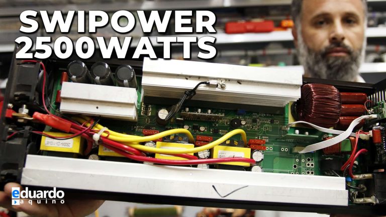 Inversor SWIPOWER 2500W Forma de Onda e Detalhes por Dentro
