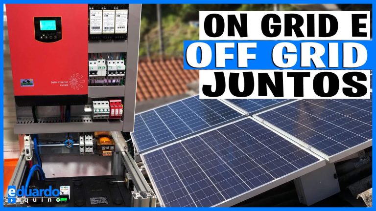 Energia Solar ONGRID e BACKUP com Inversor HÍBRIDO do Aluno Osmair