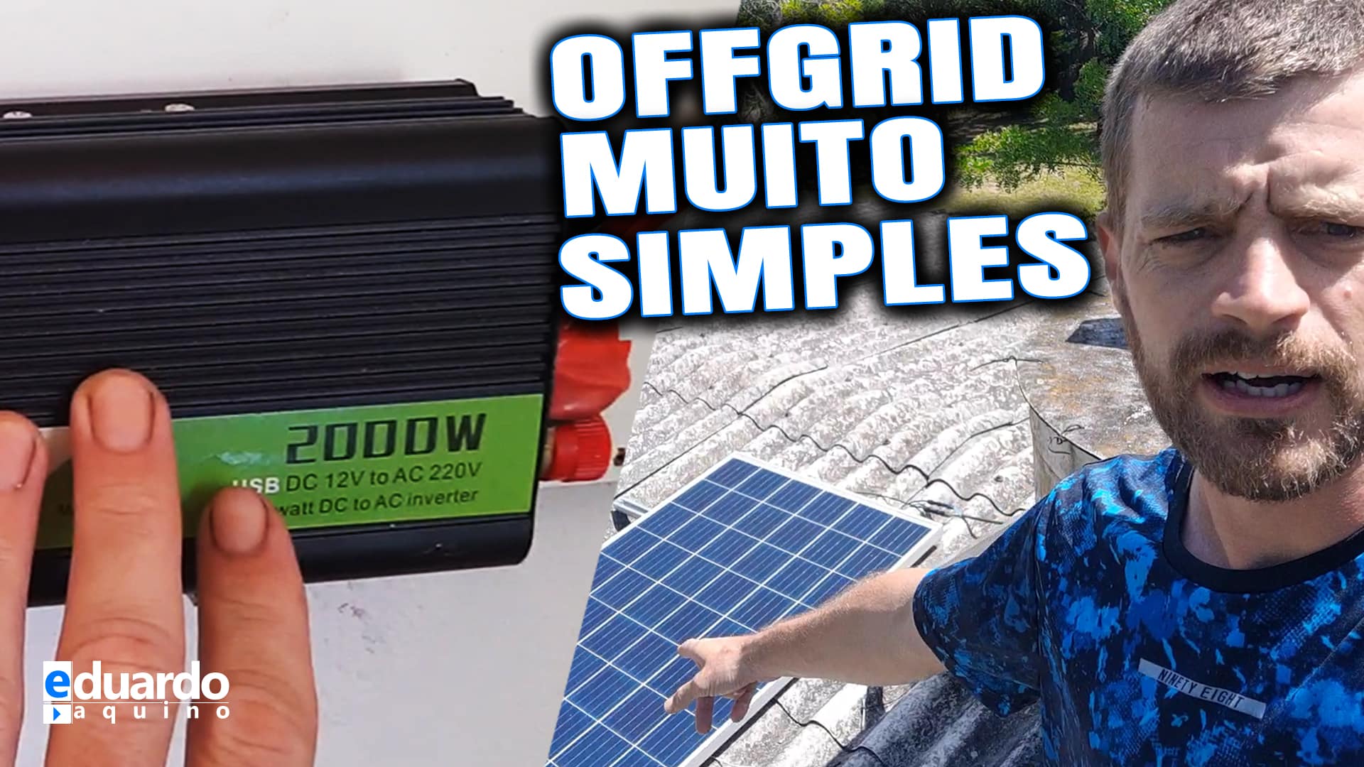 Energia Solar OffGrid Simples com Inversor Onda Modificada do Diogo - Thumb B