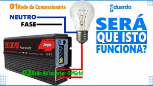 Fase do INVERSOR 220V e NEUTRO da CONCESSIONÁRIA Vira 110V e Liga Carga - Thumb B