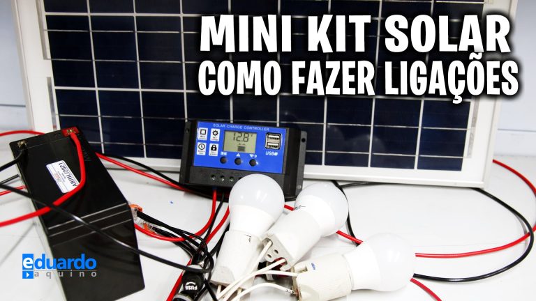 Aprenda Ligar na PRÁTICA Mini KIT Energia Solar OFFGRID