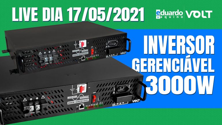 Lançamento Inversor OffGrid 3000W Gerenciável Volt