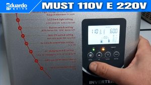 Como Configurar Inversor Híbrido MUST 3000W Saída 110V e 220V PV3300 TLV
