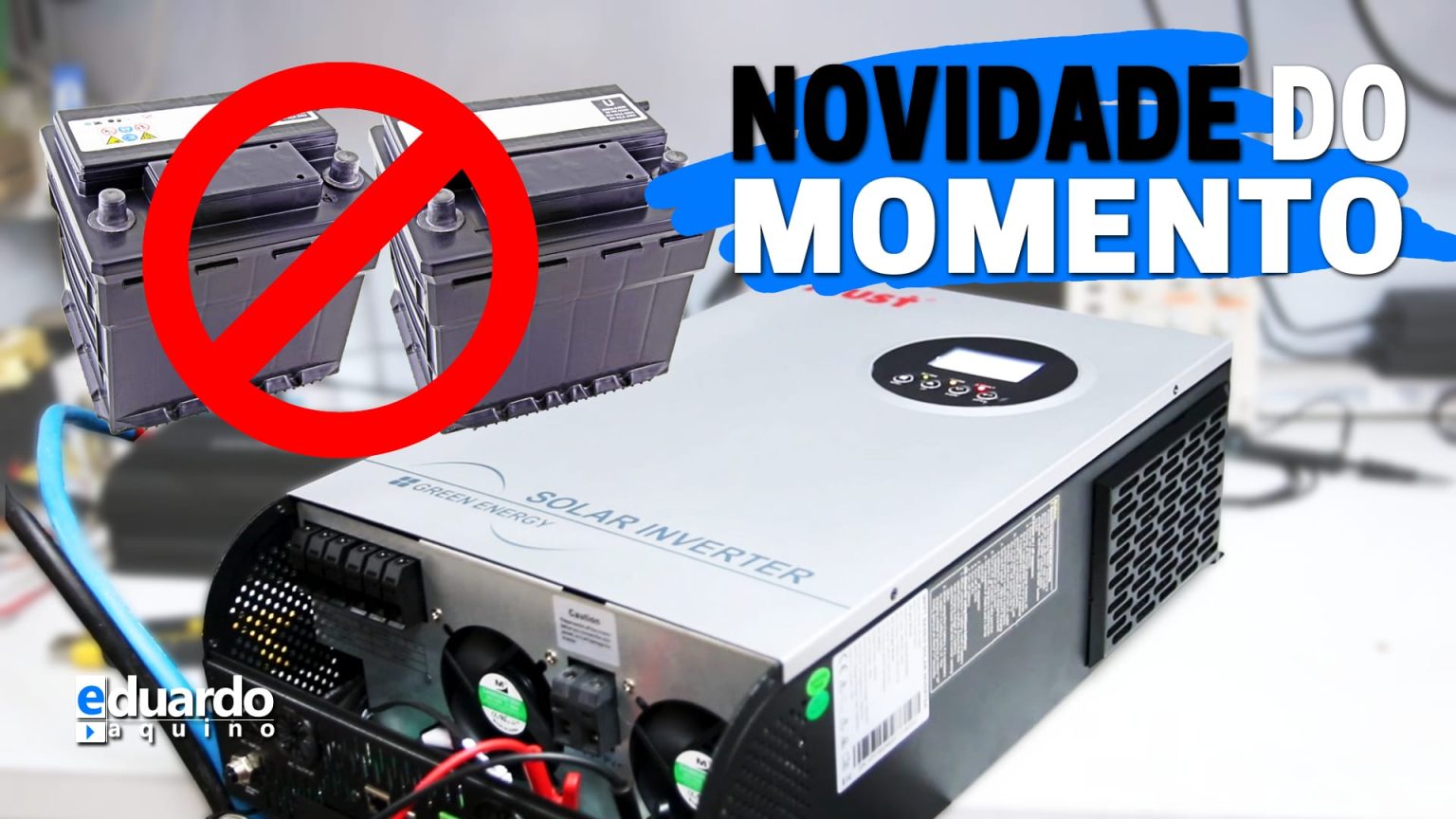 Inversor HÍBRIDO 5200W que Funciona SEM BATERIAS