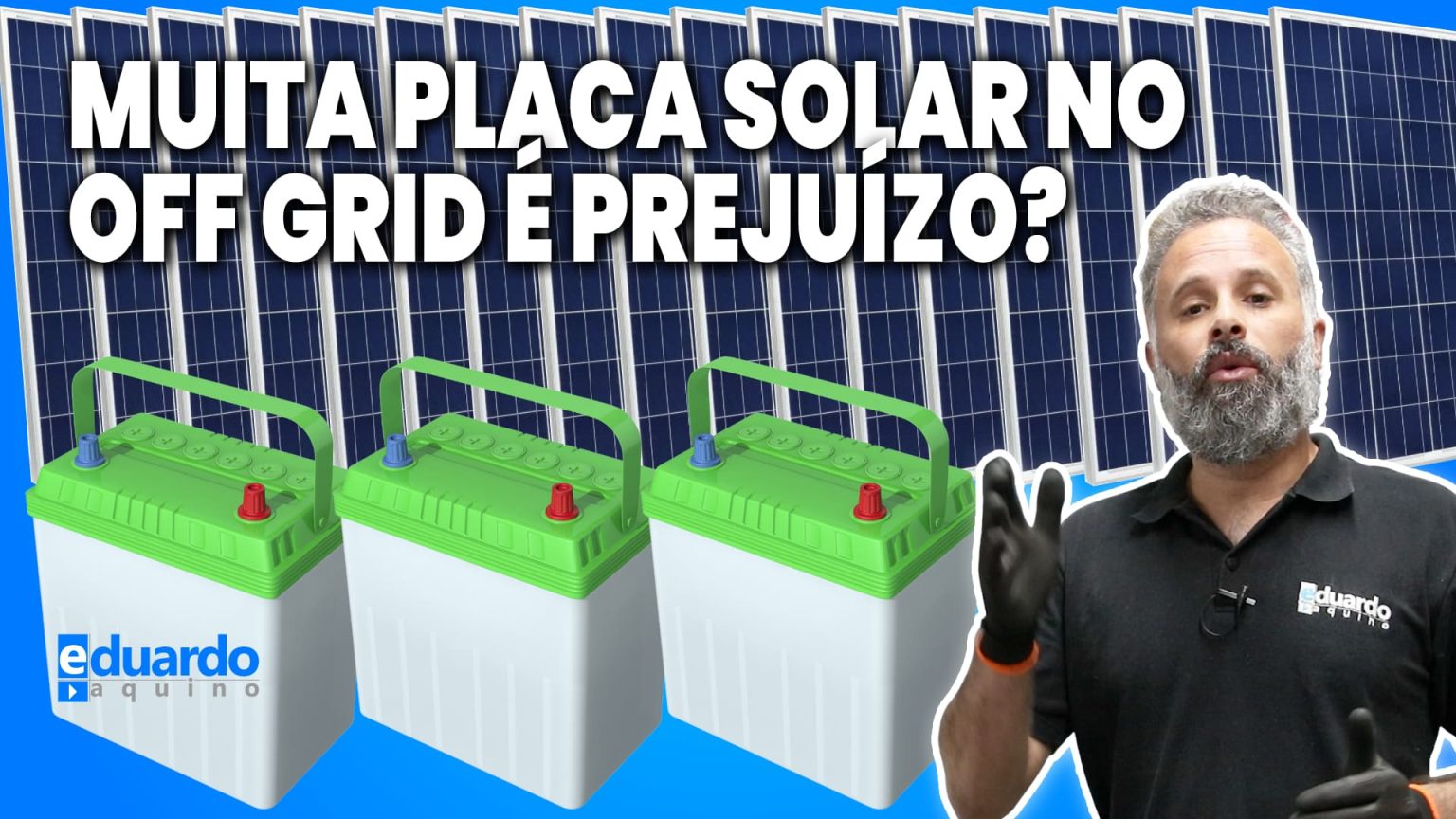 CUIDADO com BATERIAS CARREGADAS e Sobra de ENERGIA no OFF GRID