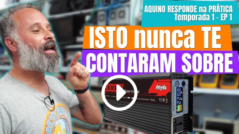 Consumo de INVERSOR Off Grid com Carga TOTAL na Energia Solar - Site Eduardo Aquino