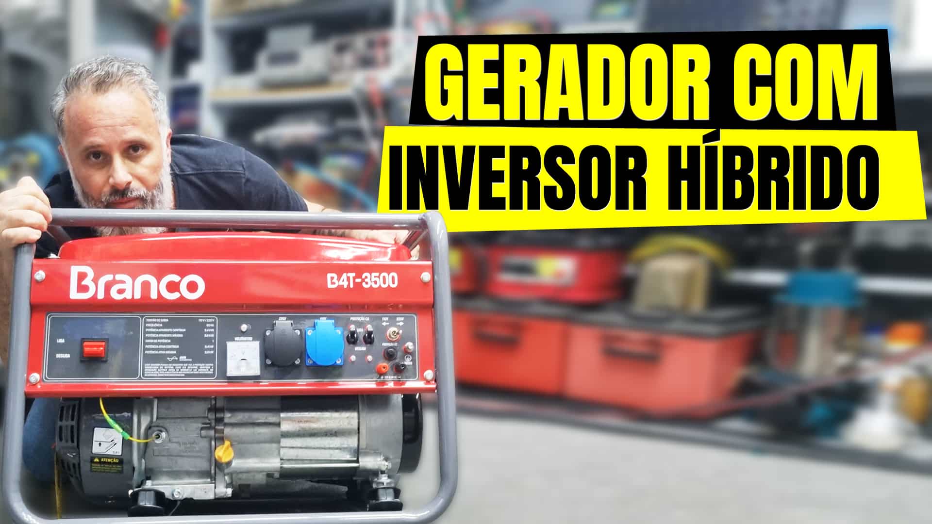 GERADOR 3500W no Inversor HÍBRIDO Off Grid