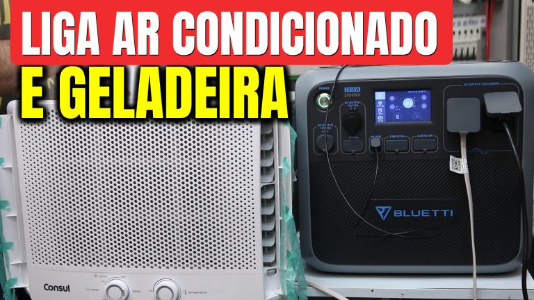 PowerBank AC 40.000mAh LifePO4 Liga AR Condicionado e Geladeira