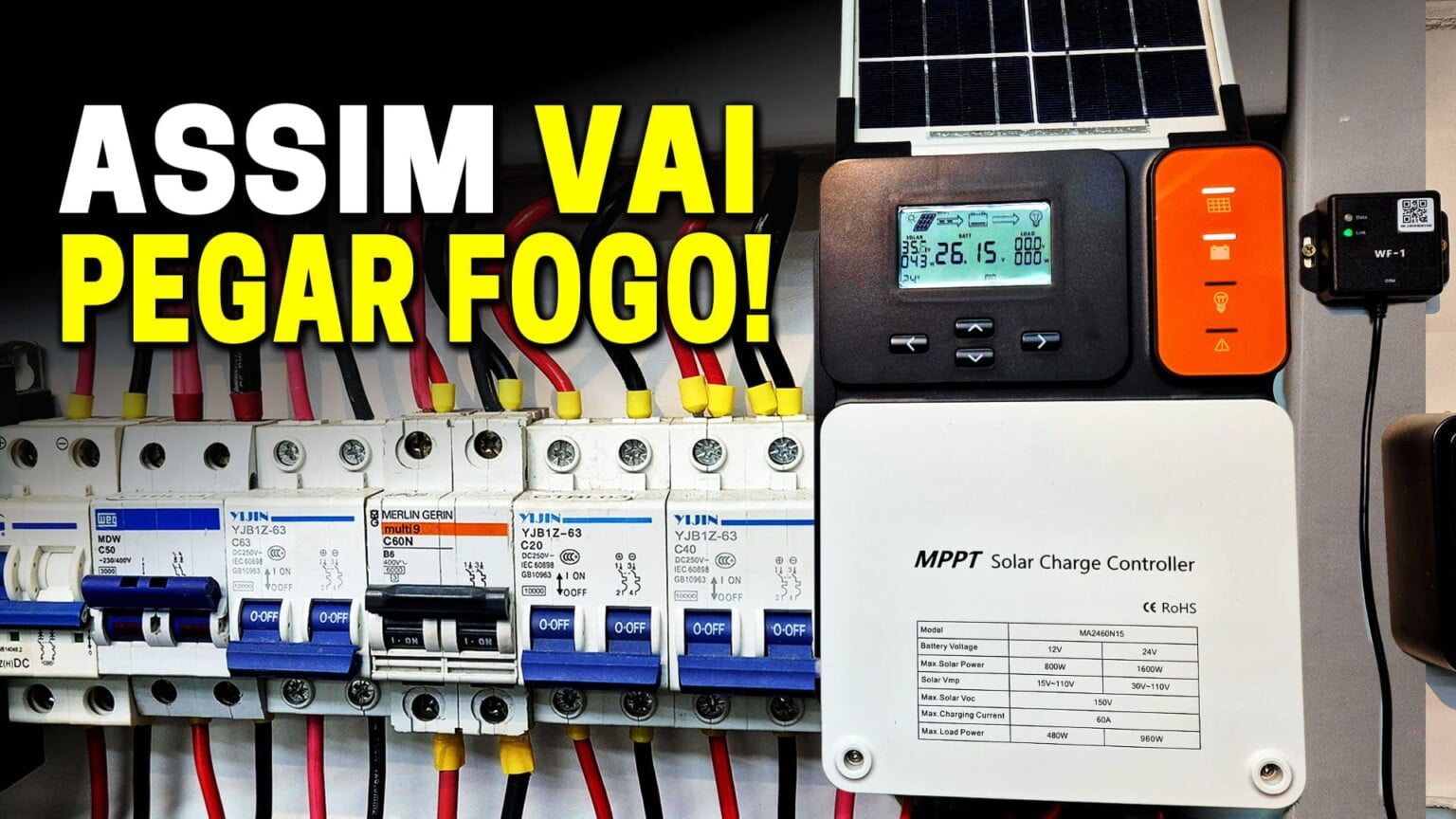 Qual DISJUNTOR para Controlador